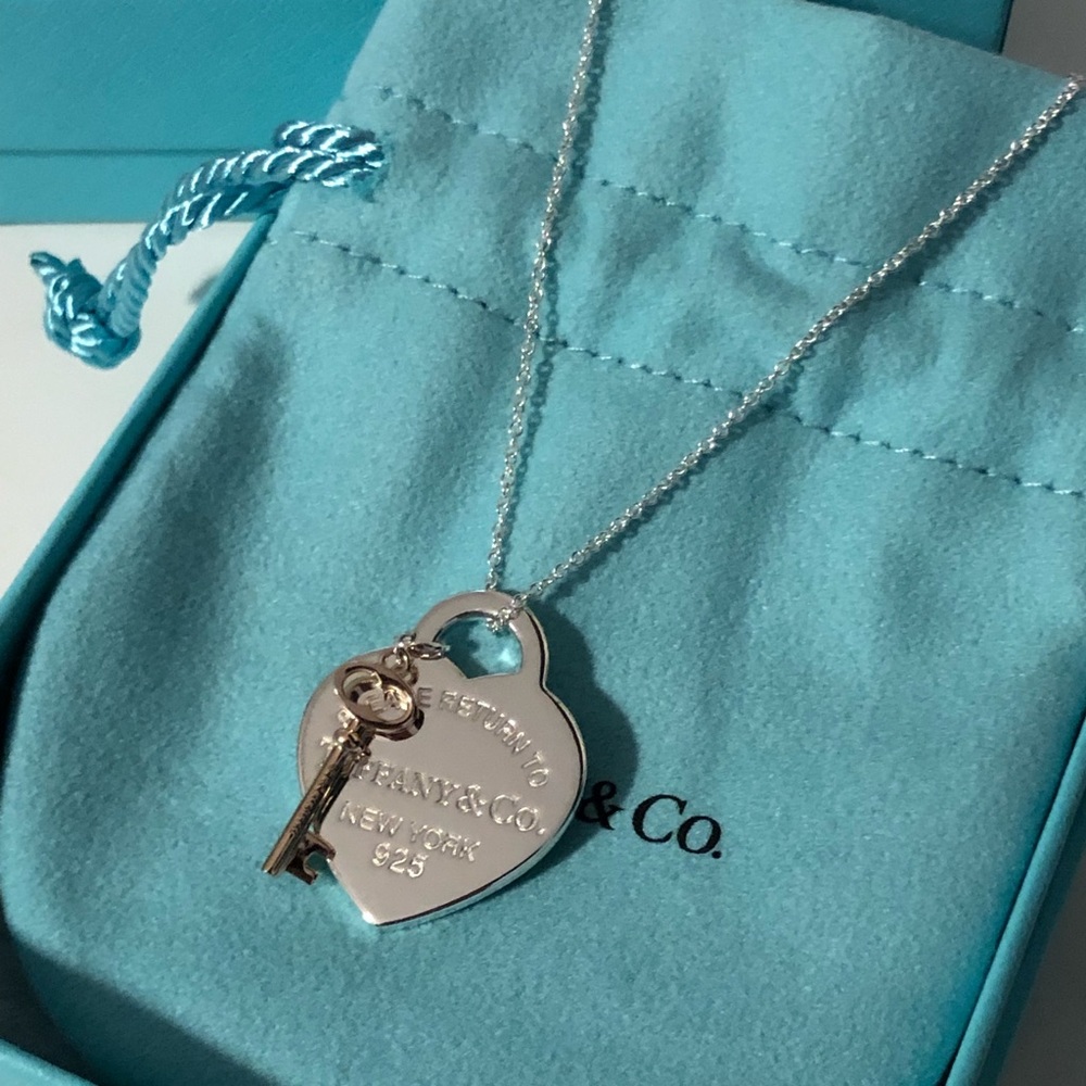 Tiffany & Co Heart Key Necklace